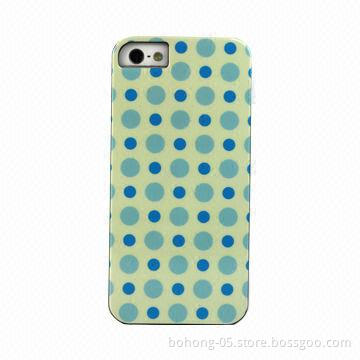Cases for iPhone 5, Made of PC, TPU Half a Pack on IML